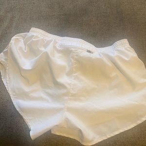 White Nike shorts large